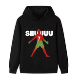 Ronaldo Fotbolls Hoodie för Barn - Mjuk Footballdinho