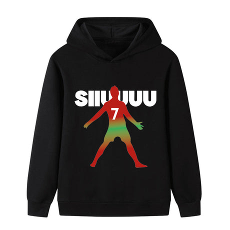 Ronaldo Fotbolls Hoodie för Barn - Mjuk Footballdinho