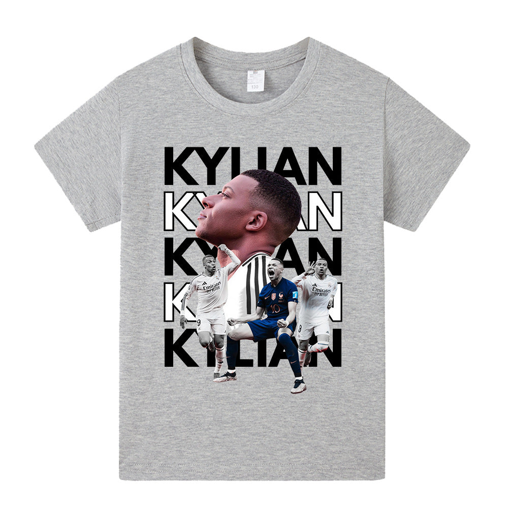 Kylian Mbappé Fotbolls T-shirt för Barn - Mbappe Footballdinho