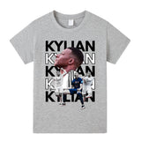 Kylian Mbappé Fotbolls T-shirt för Barn - Mbappe Footballdinho