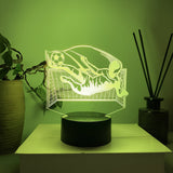 Fotboll 3D Illusion LED-Lampa - Nattlampa - med Fjärrkontroll Footballdinho
