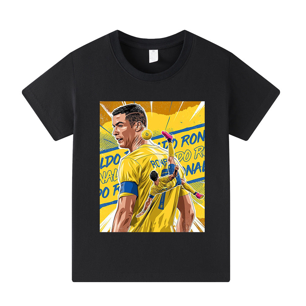 Cristiano Ronaldo Fotbolls T-shirt för Barn - Al Nassr Footballdinho