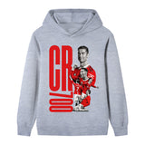 Cristiano Ronaldo Fotbolls Hoodie för Barn - Manchester United Footballdinho