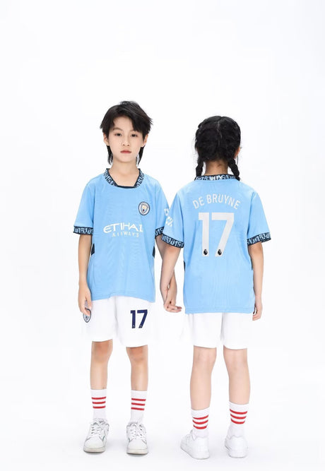 De Bruyne Fotbollsställ för Barn - Tröja och Shorts Footballdinho