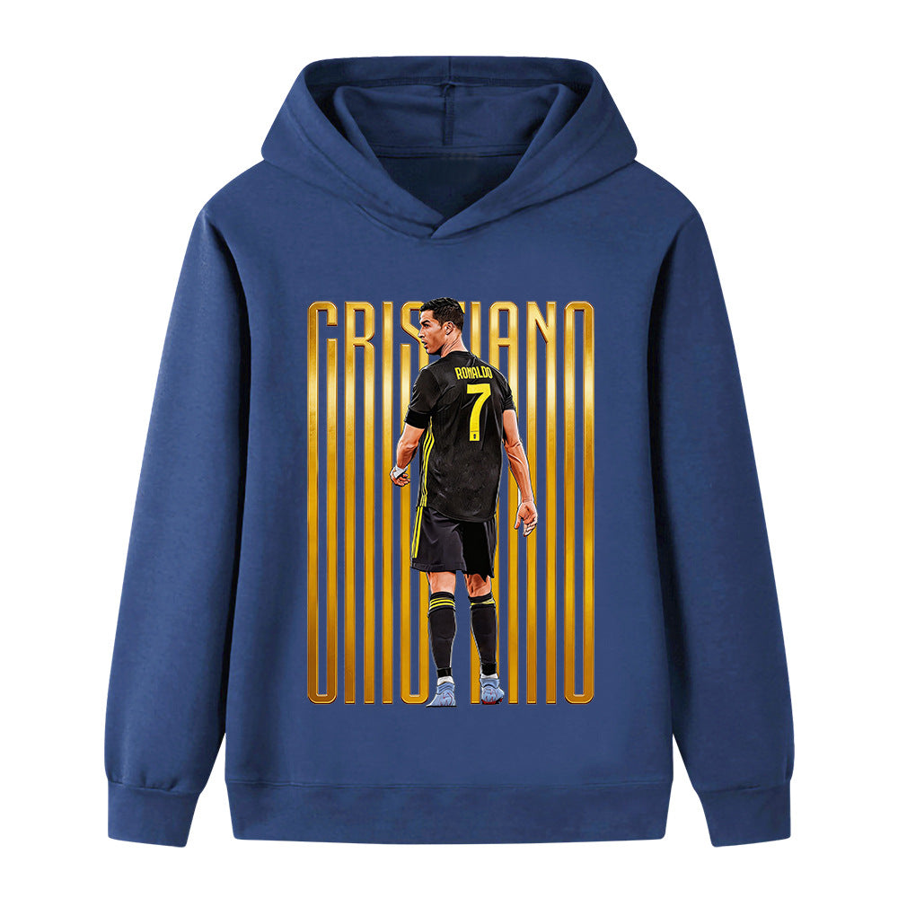 Ronaldo Fotbolls Hoodie för Barn - för Vardag Footballdinho