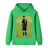 Ronaldo Fotbolls Hoodie för Barn - för Vardag Footballdinho