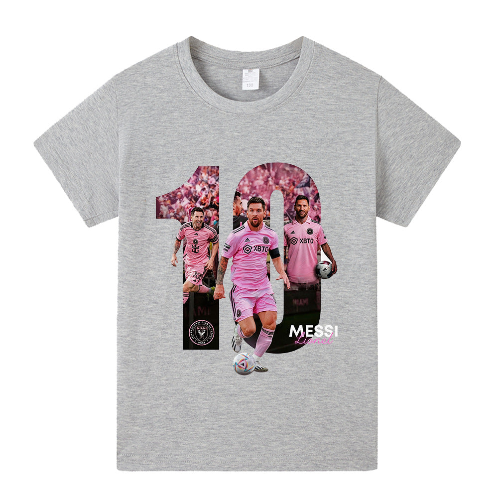 Lionel Messi Fotbolls T-shirt för Barn - Miami Footballdinho