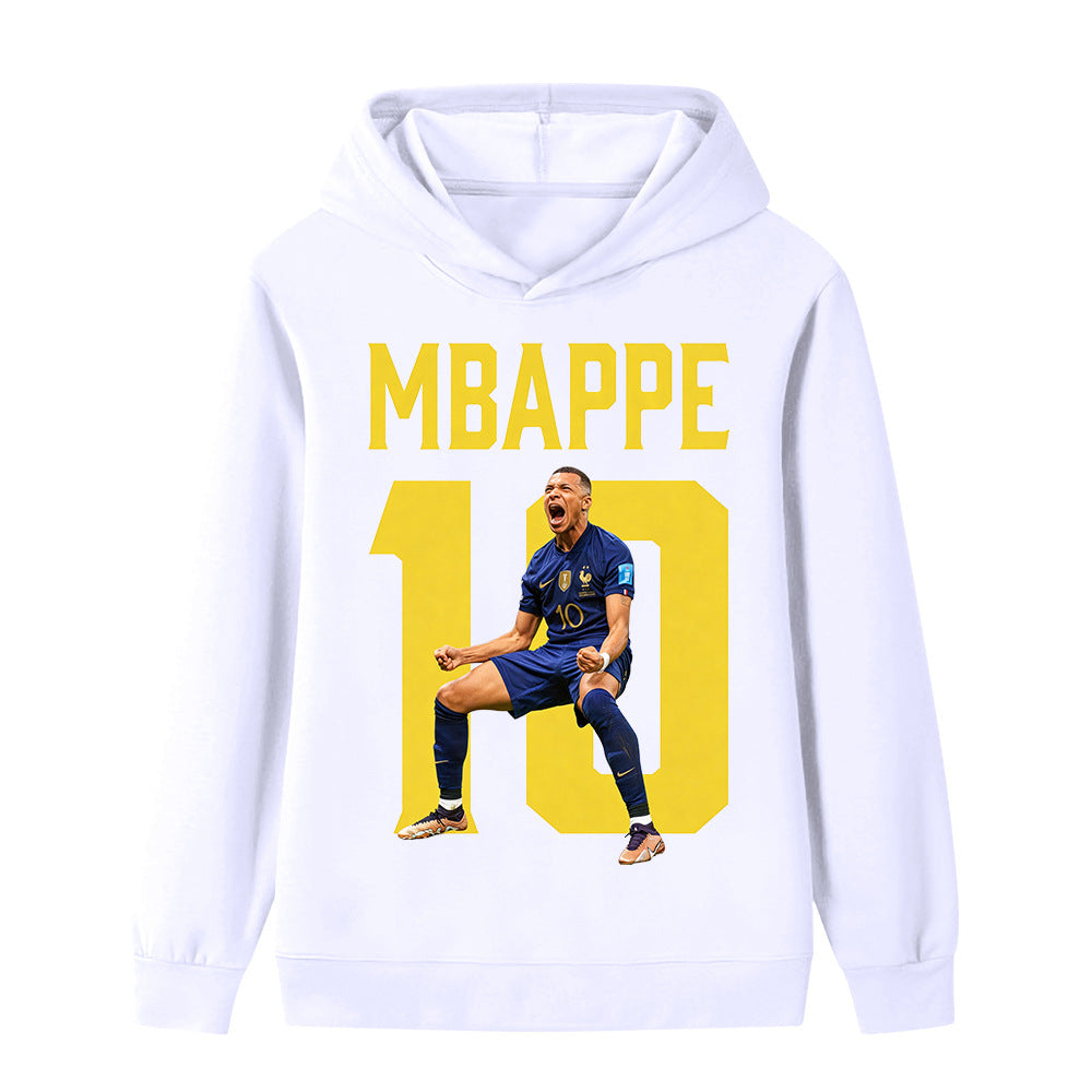 Mbappé Fotbolls Hoodie för Barn - Mbappe Footballdinho