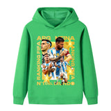 Lionel Messi Fotbolls Hoodie för Barn - Cool Design Footballdinho