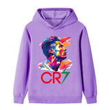 Cristiano Ronaldo Fotbolls Hoodie för Barn - Mjuk Footballdinho