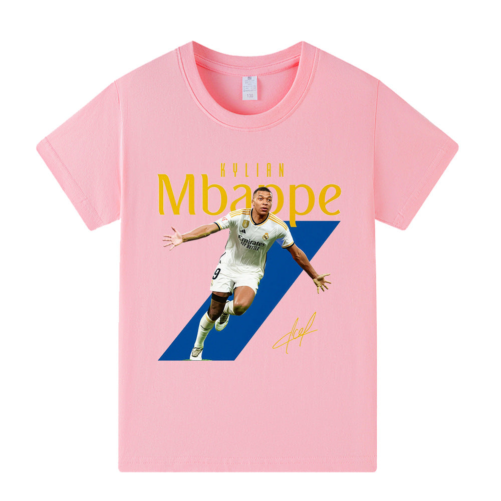 Kylian Mbappé Fotbolls T-shirt för Barn Footballdinho