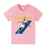 Kylian Mbappé Fotbolls T-shirt för Barn Footballdinho