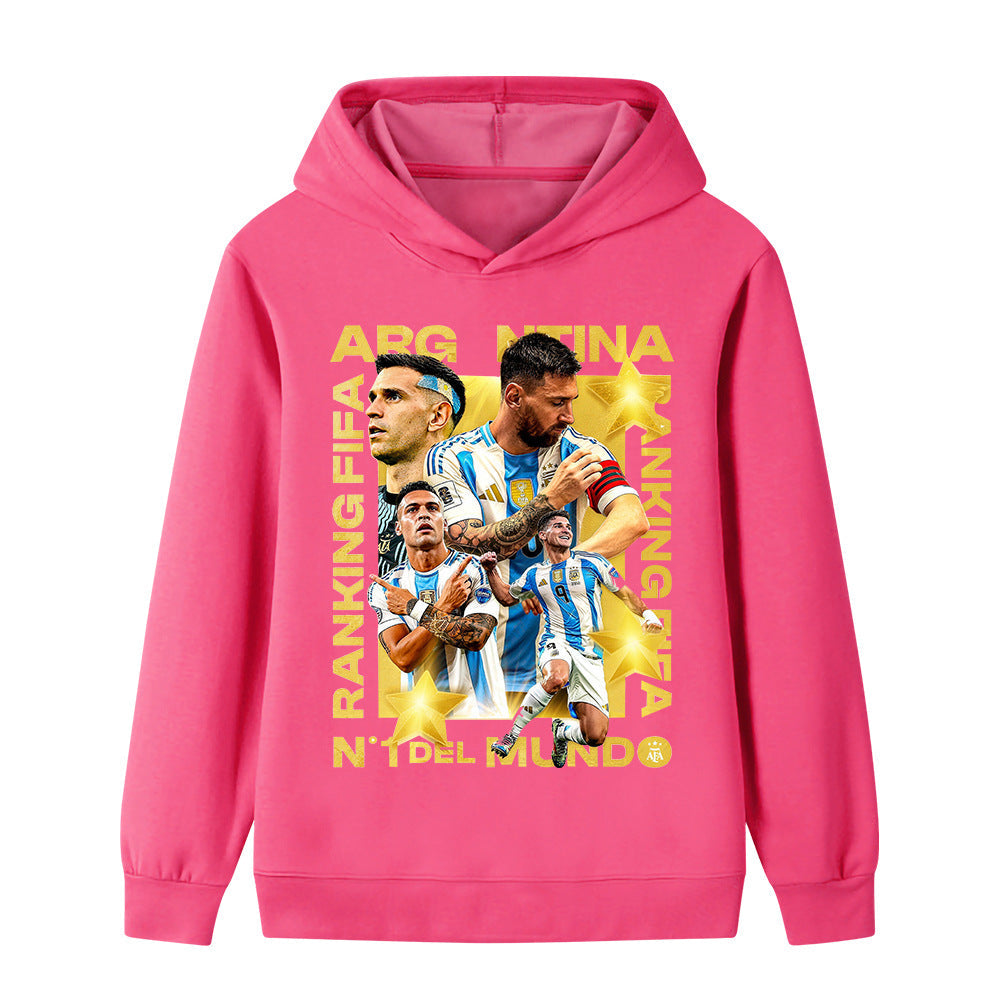 Lionel Messi Fotbolls Hoodie för Barn - Cool Design Footballdinho