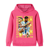 Lionel Messi Fotbolls Hoodie för Barn - Cool Design Footballdinho