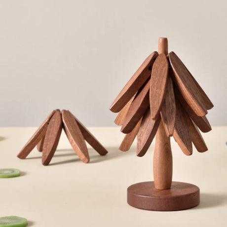 Ädla trälook coasters Carvallo