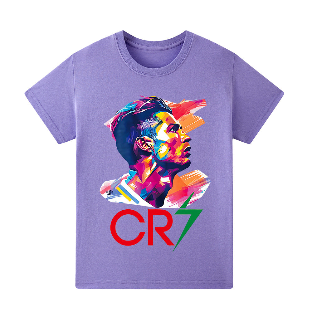 Cristiano Ronaldo Fotbolls T-shirt för Barn - Bekväm Footballdinho