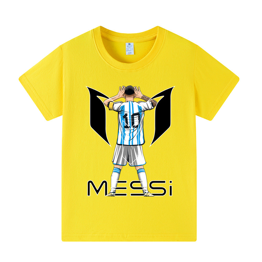 Lionel Messi Fotbolls T-shirt för Barn - Bekväm Footballdinho