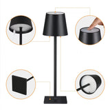 Elegant LED-bordslampa med batteri Carvallo