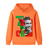 Cristiano Ronaldo Fotbolls Hoodie för Barn - Portugal Footballdinho