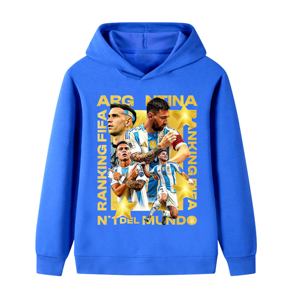 Lionel Messi Fotbolls Hoodie för Barn - Cool Design Footballdinho