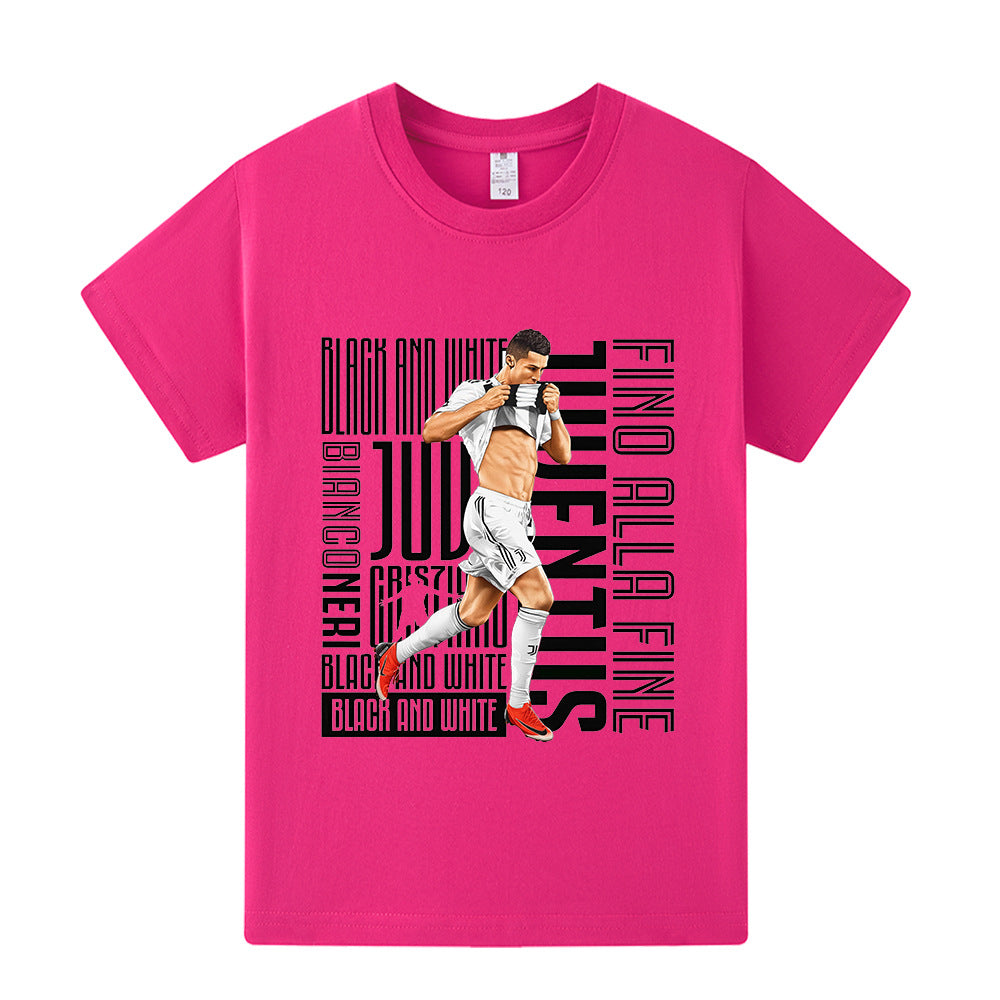 Ronaldo Fotbolls T-shirt för Barn - Juventus Footballdinho