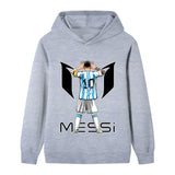 Lionel Messi Fotbolls Hoodie för Barn - Sportig Footballdinho