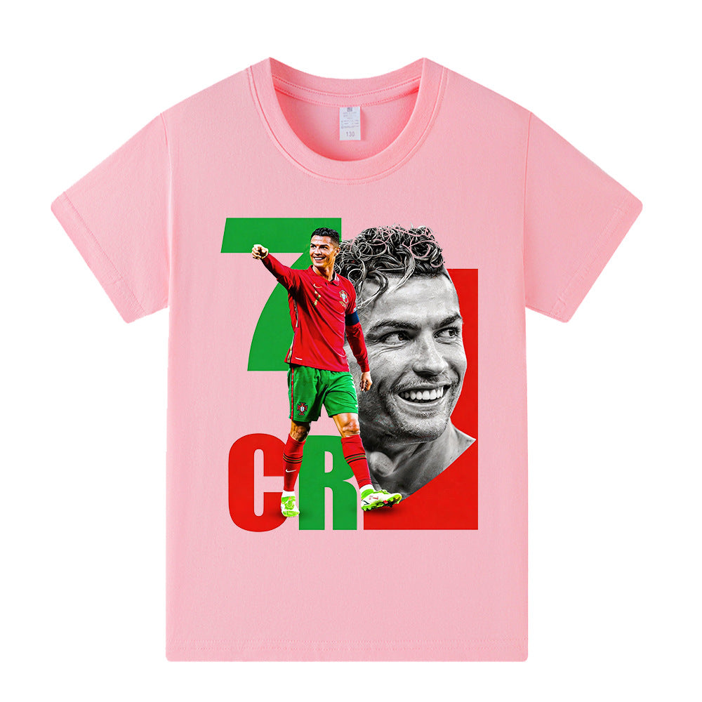 Cristiano Ronaldo Fotbolls T-shirt för Barn - Portugal Footballdinho
