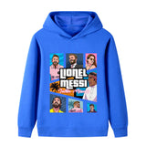 Messi Fotbolls Hoodie för Barn - Sportig Footballdinho