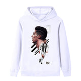 Ronaldo Fotbolls Hoodie för Barn - Juventus Footballdinho