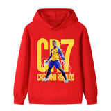 Ronaldo Fotbolls Hoodie för Barn - Al Nassr Footballdinho