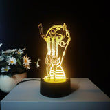 Lionel Messi 3D Illusion LED-Lampa - Nattlampa - 16 Färger Footballdinho