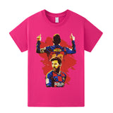 Lionel Messi Fotbolls T-shirt för Barn - Barcelona Footballdinho