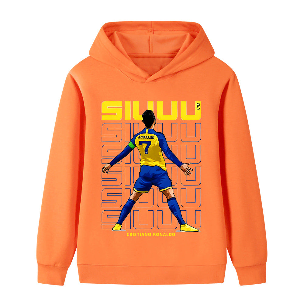 Ronaldo Fotbolls Hoodie för Barn - Cool Design Footballdinho