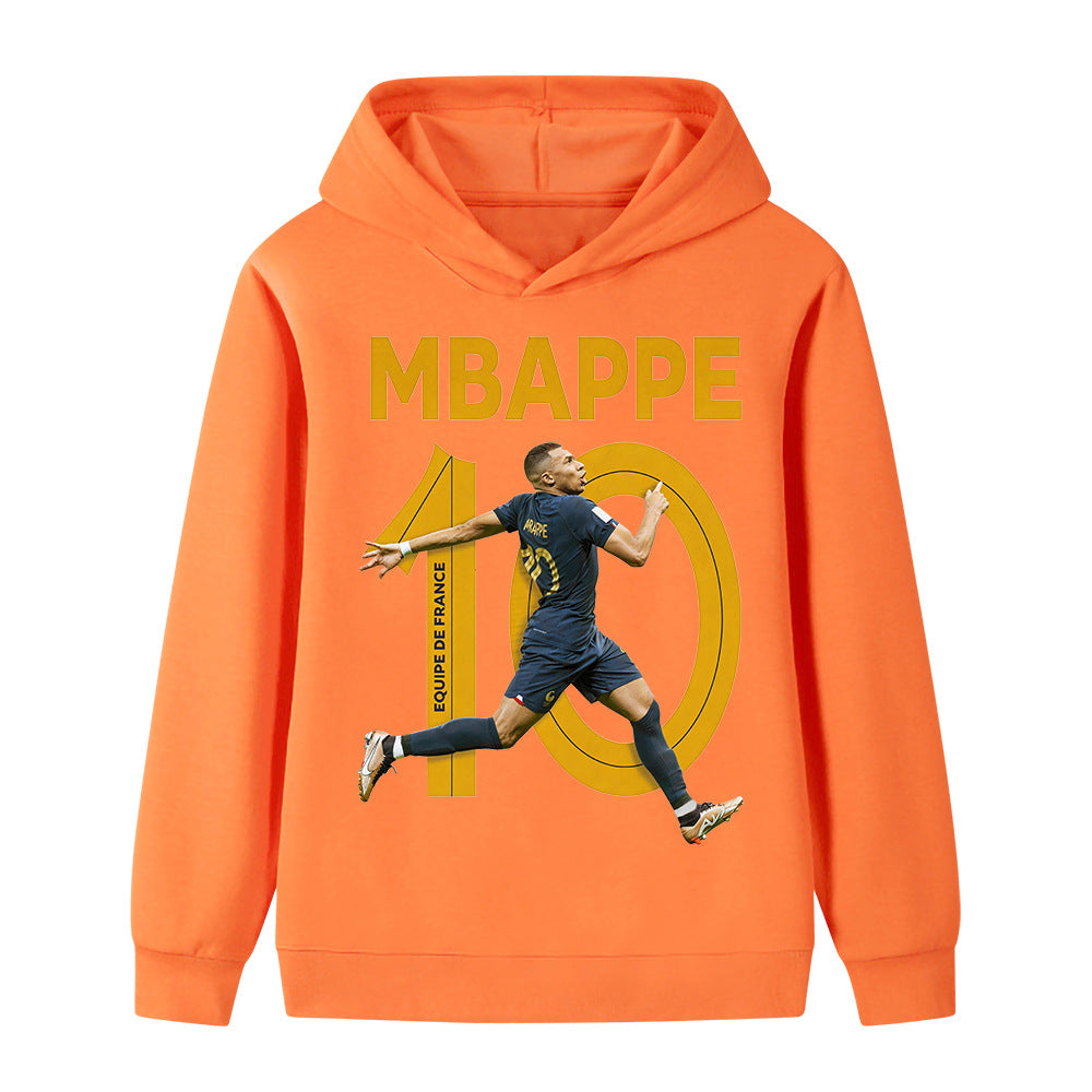 Kylian Mbappé Fotbolls Hoodie för Barn Footballdinho