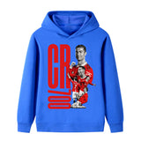 Cristiano Ronaldo Fotbolls Hoodie för Barn - Manchester United Footballdinho