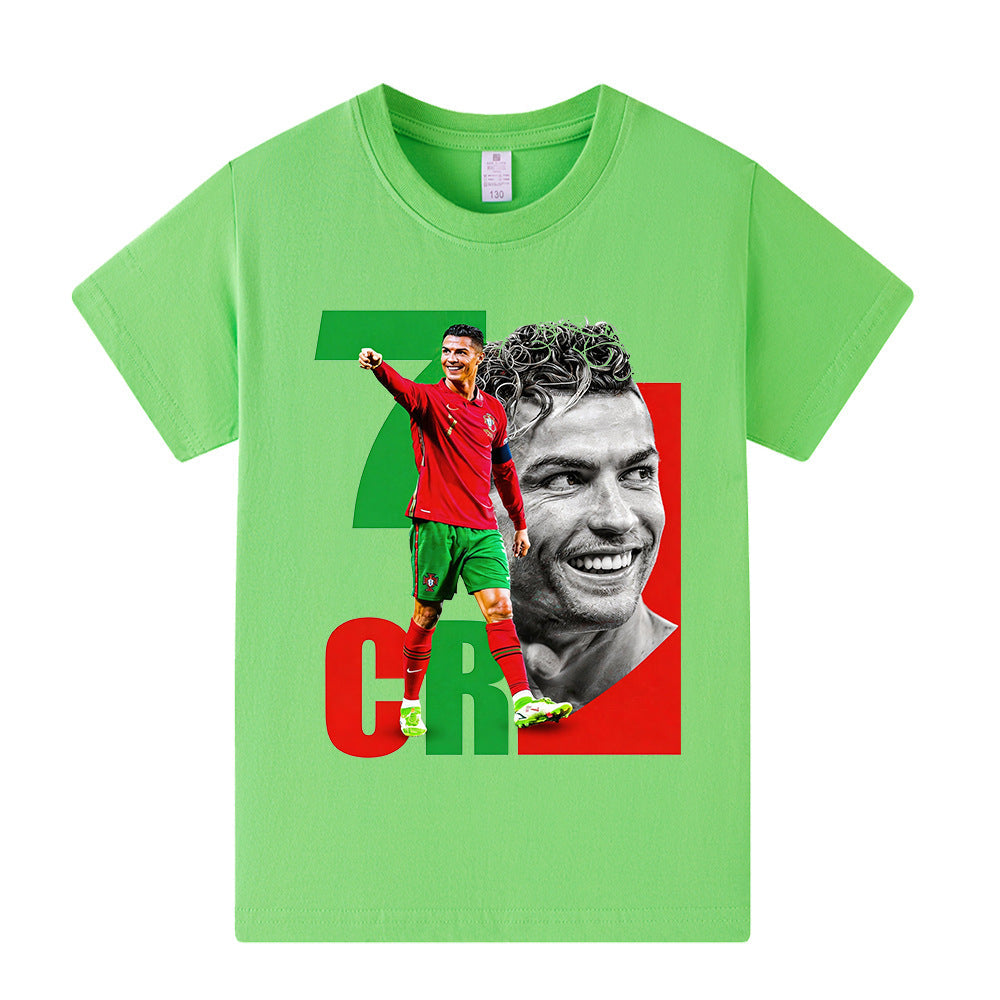 Cristiano Ronaldo Fotbolls T-shirt för Barn - Portugal Footballdinho