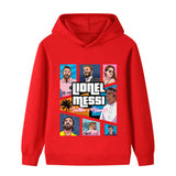 Messi Fotbolls Hoodie för Barn - Sportig Footballdinho