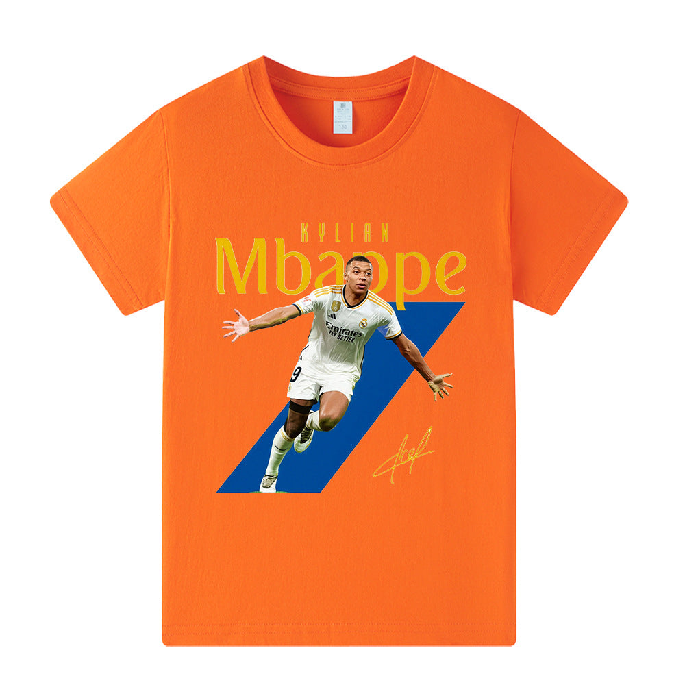 Kylian Mbappé Fotbolls T-shirt för Barn Footballdinho