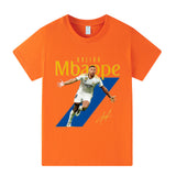Kylian Mbappé Fotbolls T-shirt för Barn Footballdinho