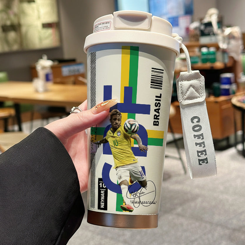 Termosflaska Neymar - Fotboll Vattenflaska Footballdinho