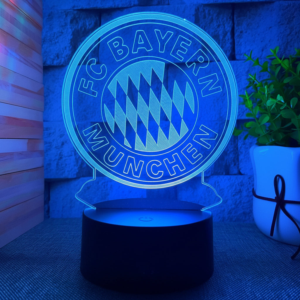 Fotboll 3D Illusion LED-Lampa - Nattlampa - Nattlampa Footballdinho