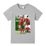 Cristiano Ronaldo Fotbolls T-shirt för Barn - Portugal - Style Footballdinho