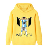 Lionel Messi Fotbolls Hoodie för Barn - Sportig Footballdinho