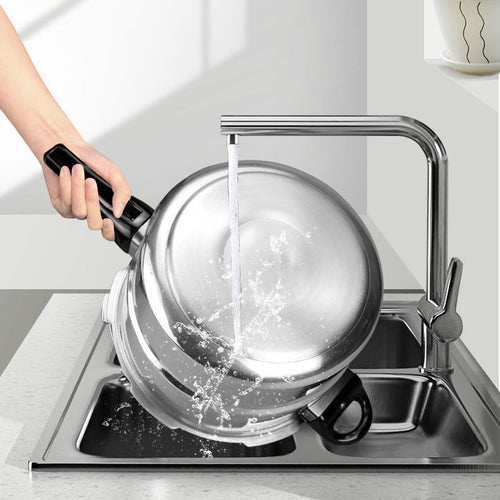 5L Exponeringssäker Tryckkokare – För Gaskokning & Öppen Flamma – 22cm Förstärkt Design Carvallo