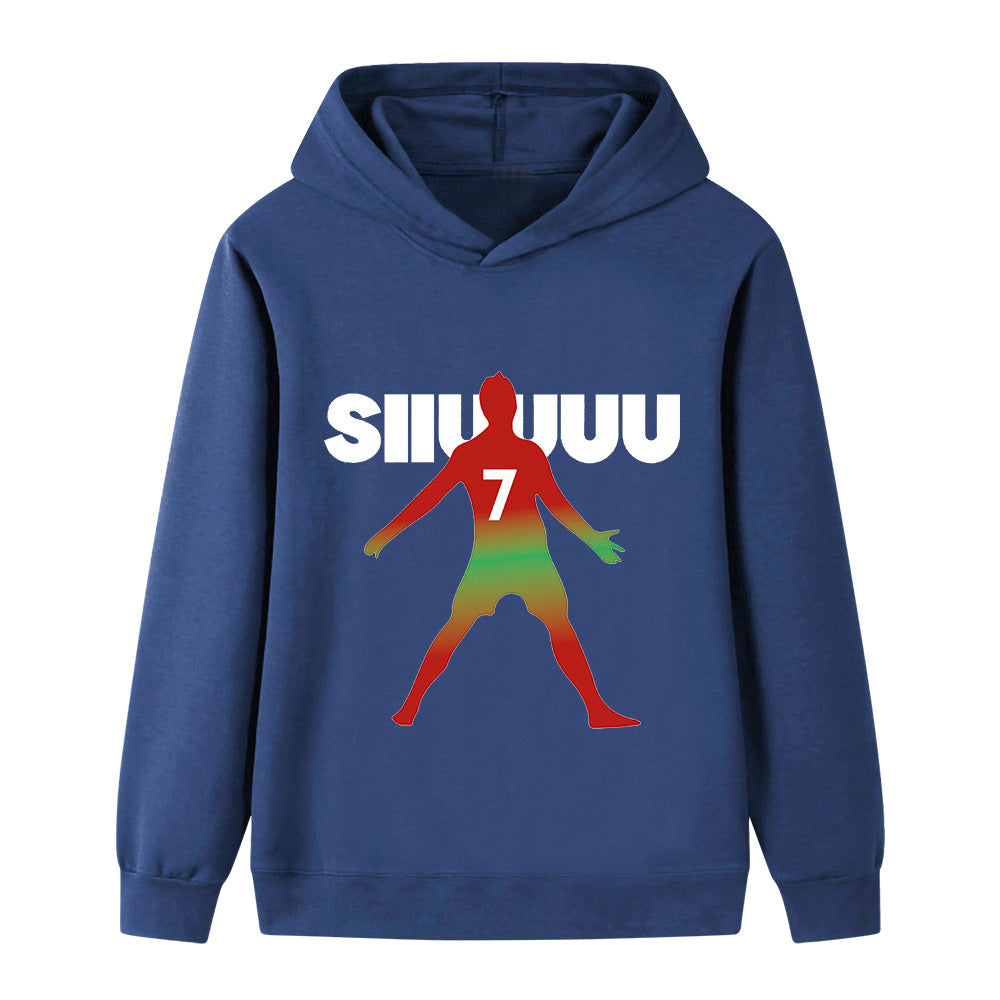 Ronaldo Fotbolls Hoodie för Barn - Mjuk Footballdinho