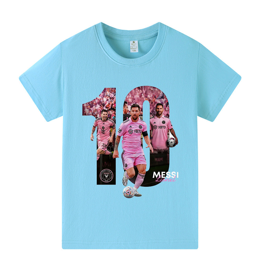 Lionel Messi Fotbolls T-shirt för Barn - Miami Footballdinho