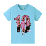 Lionel Messi Fotbolls T-shirt för Barn - Miami Footballdinho