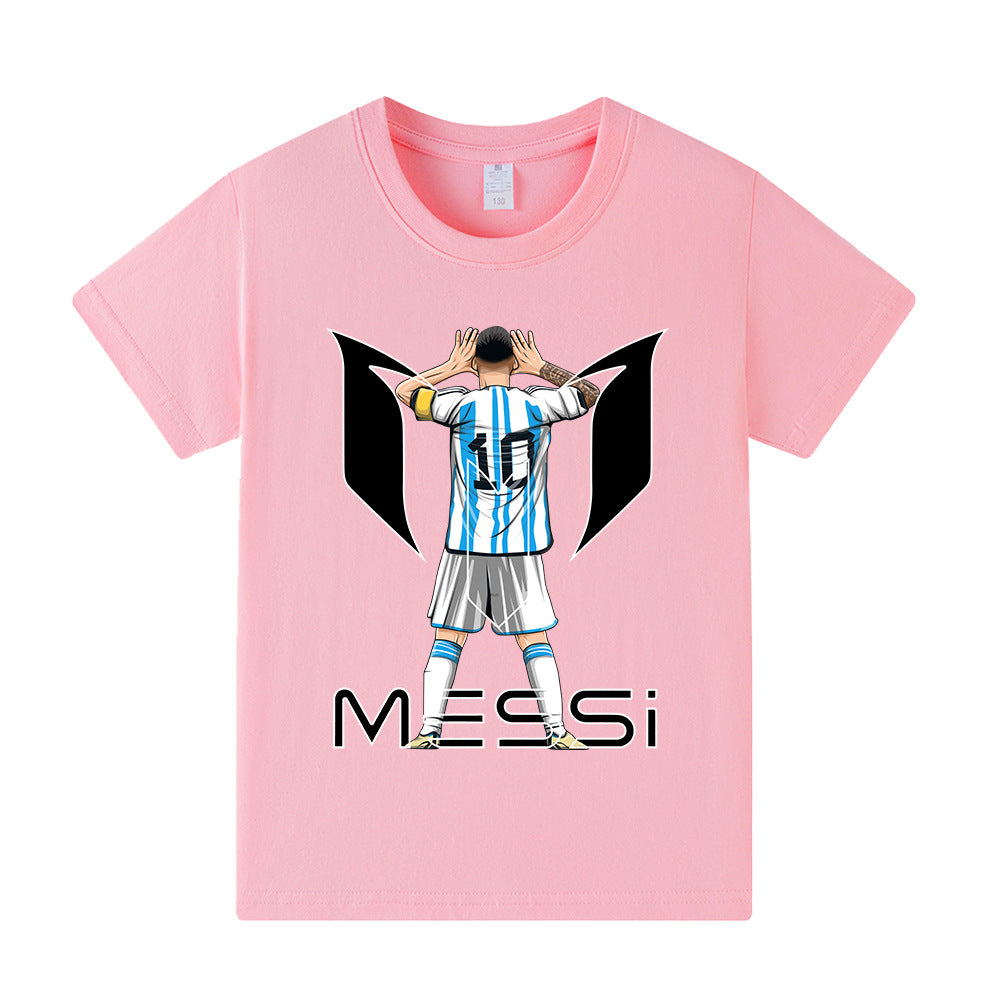Lionel Messi Fotbolls T-shirt för Barn - Bekväm Footballdinho