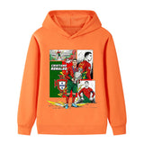 Cristiano Ronaldo Fotbolls Hoodie för Barn - Portugal - Style Footballdinho