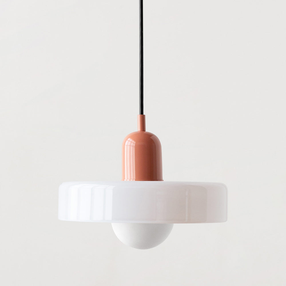 Modern Glass LED Pendant Light | H7.09" eller H8.66" | Bauhaus-inspirerad | Takarmatur | Brick by Brick Carvallo
